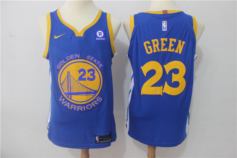 Men Golden State Warriors #23 Green Blue Game Nike NBA Jerseys